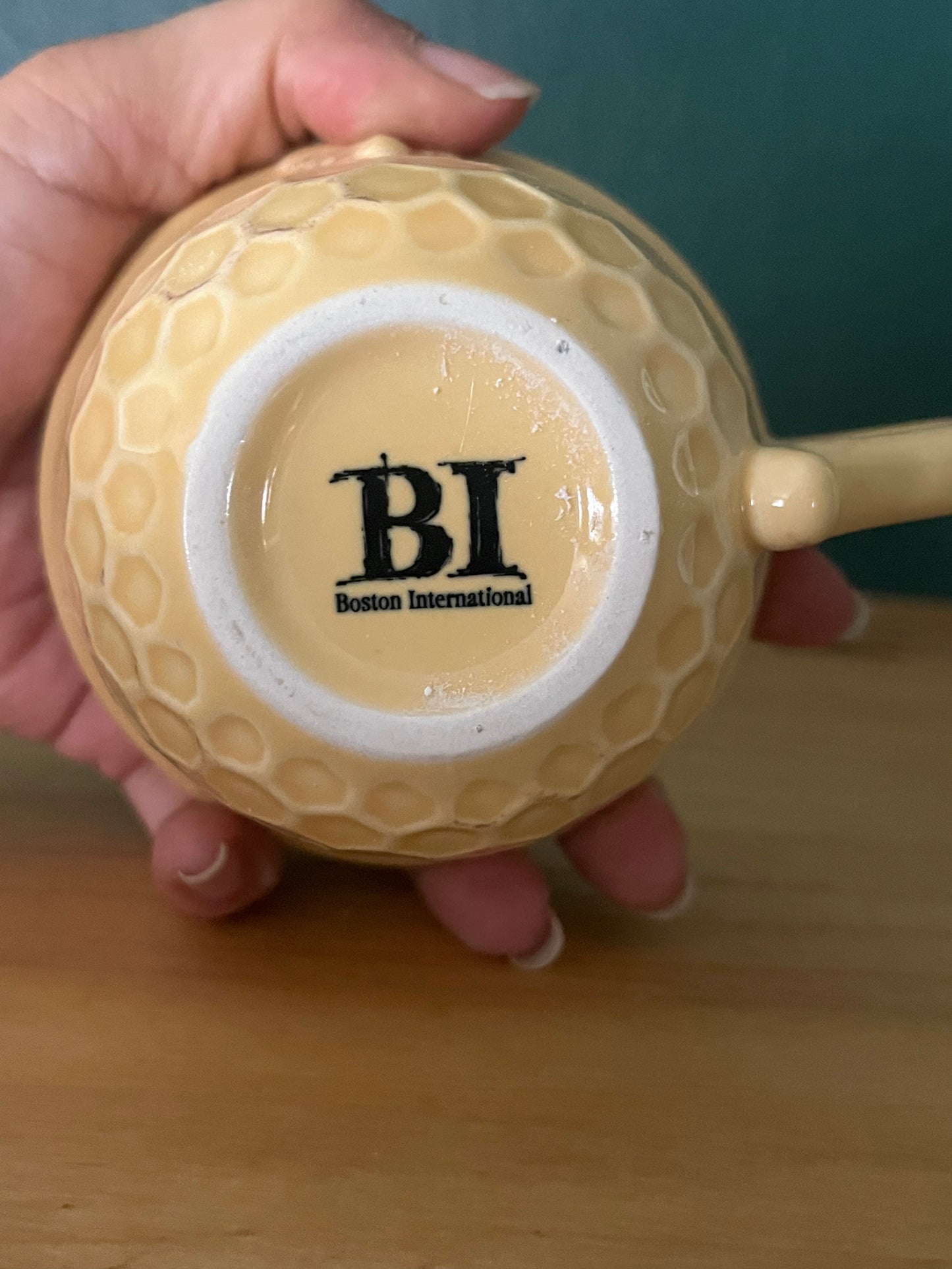 Teacup and Saucer Honeycomb Design - Mug