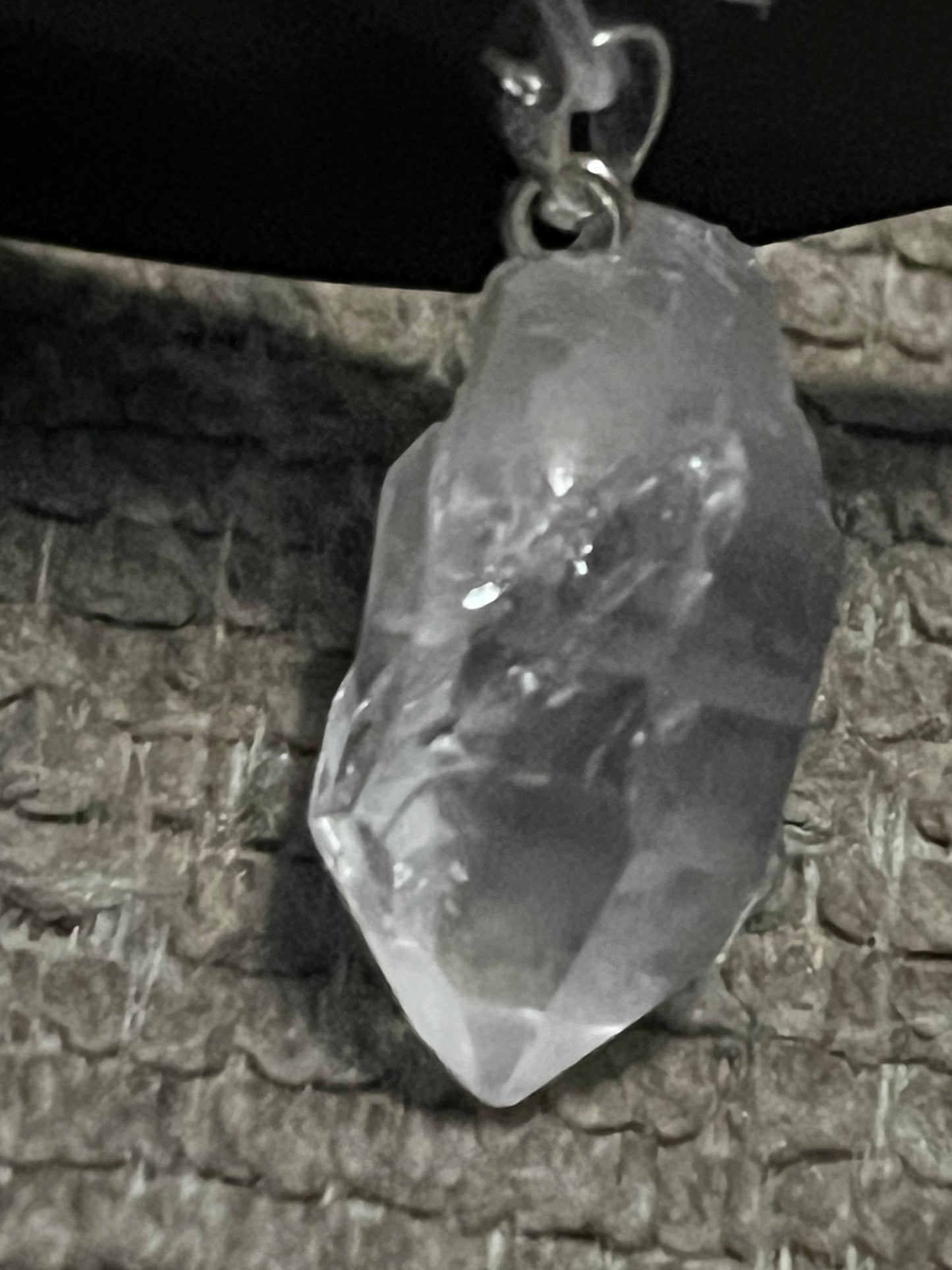 Polished Clear Quartz Pendant