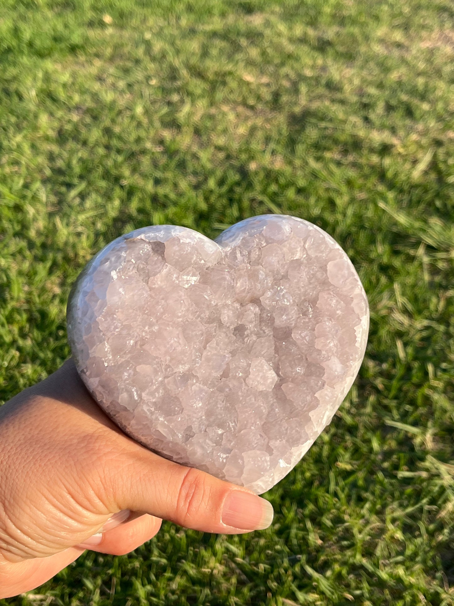 Lavender Amethyst Heart