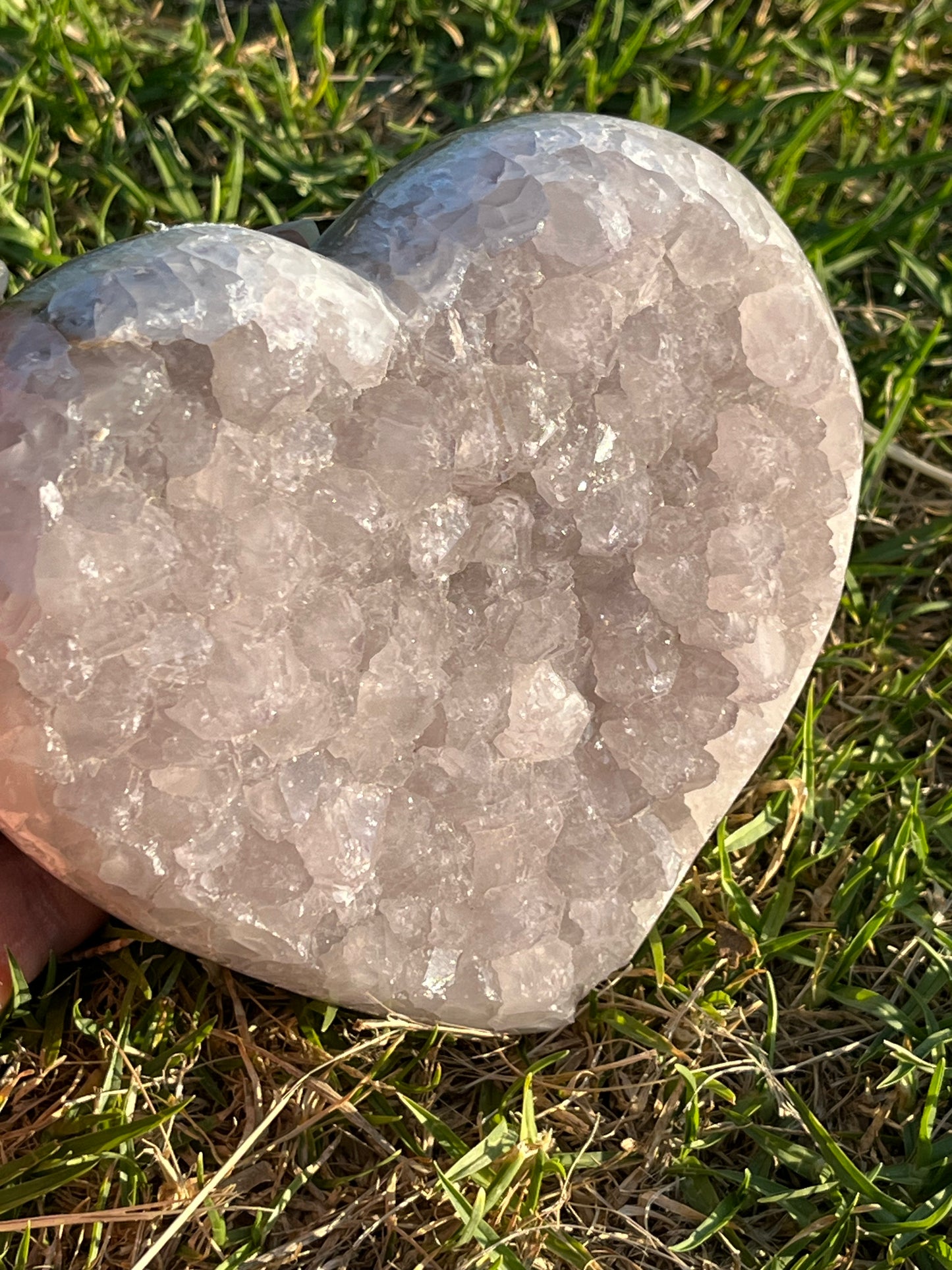 Lavender Amethyst Heart
