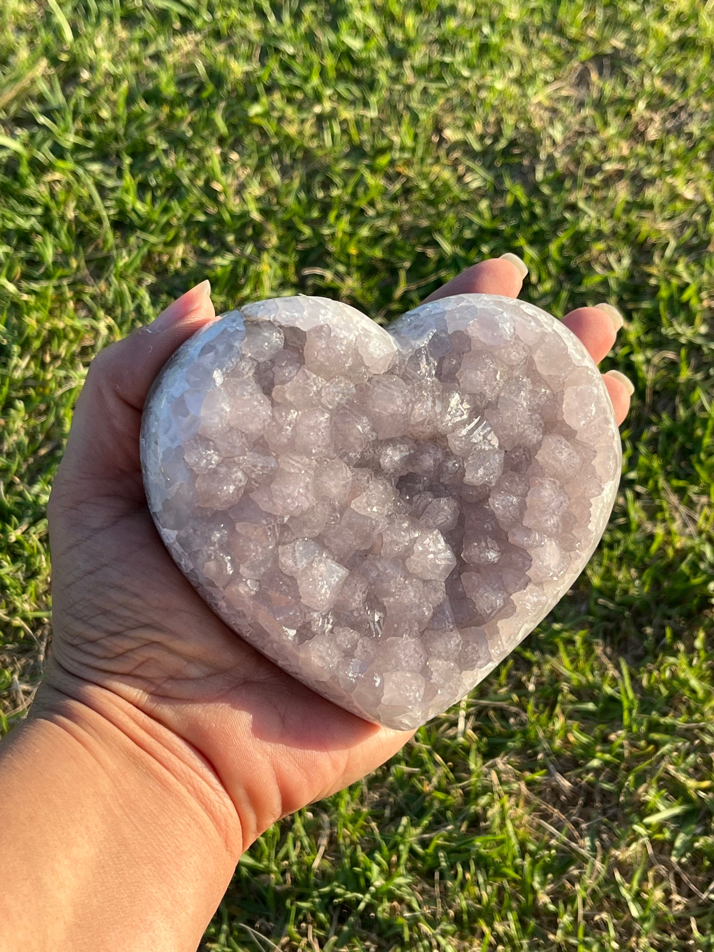 Lavender Amethyst Heart
