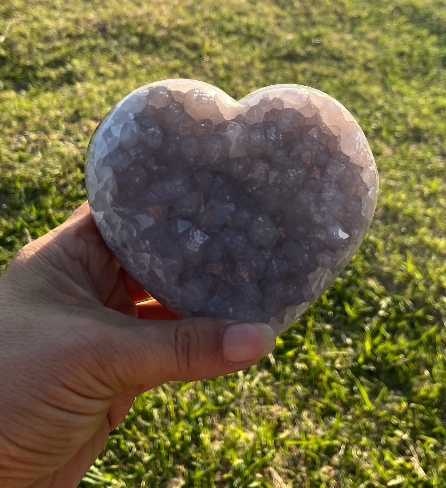 Lavender Amethyst Heart