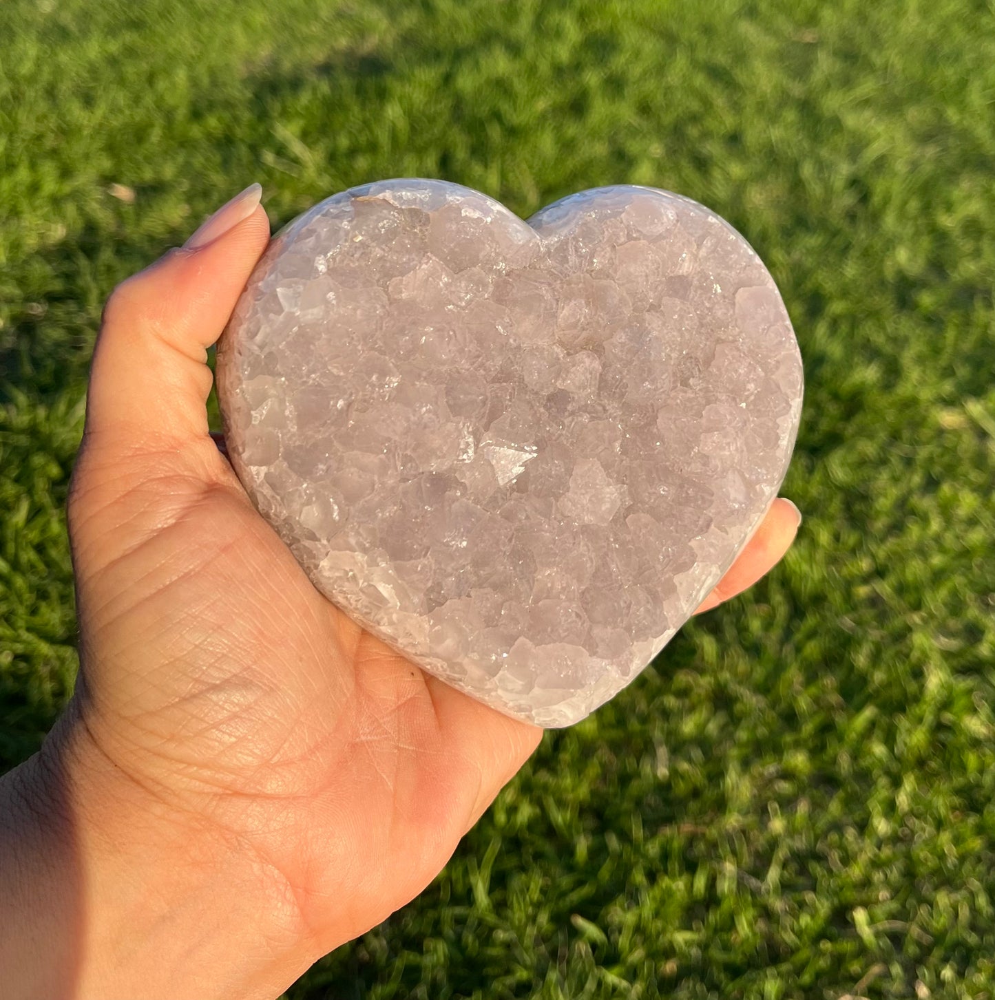 Lavender Amethyst Heart