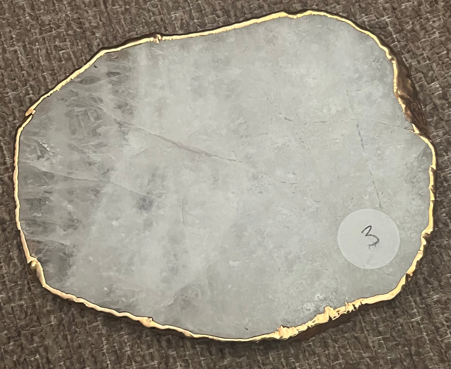 Gold Plated Quartz Coasters