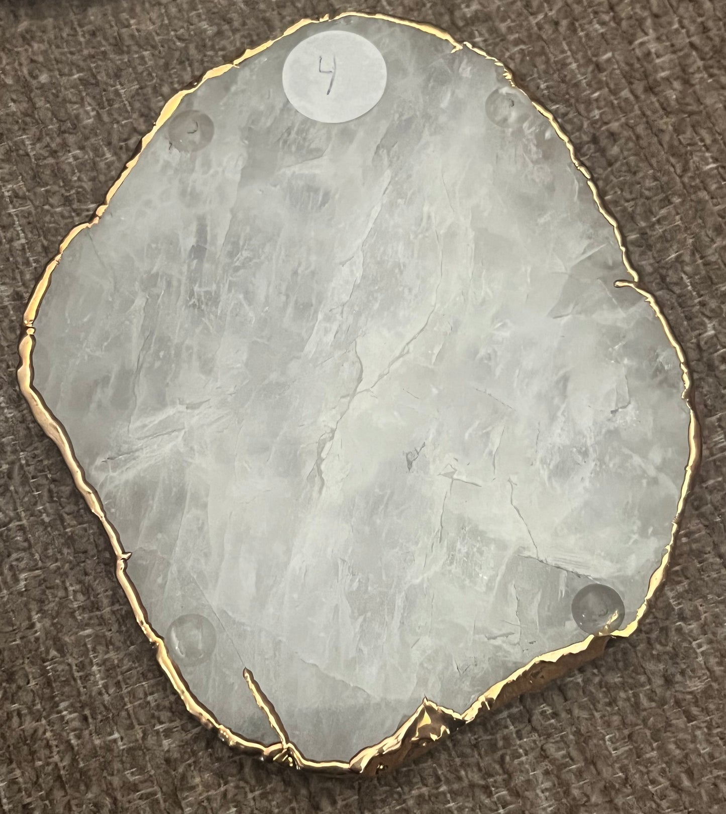 Gold Plated Quartz Coasters
