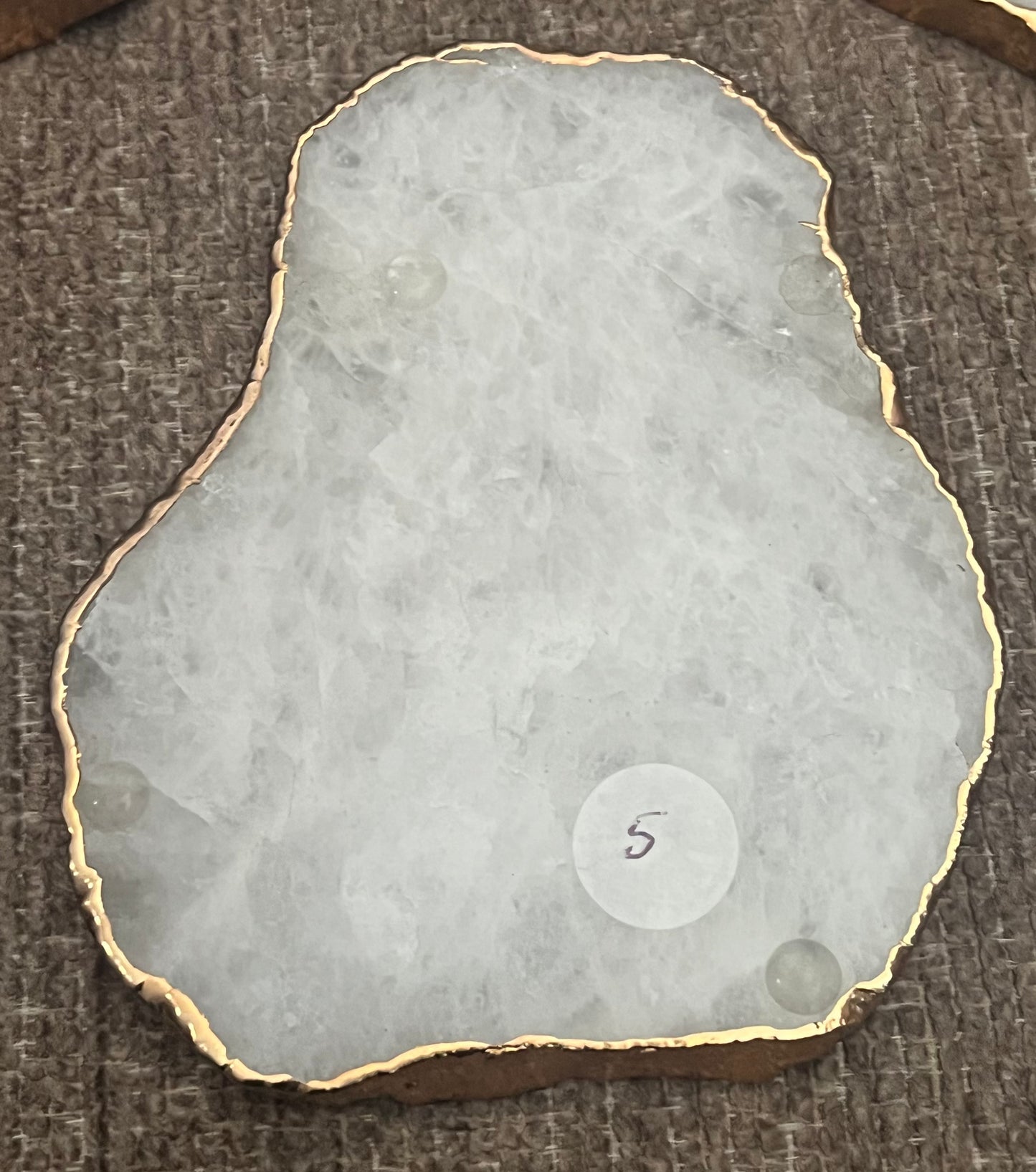 Gold Plated Quartz Coasters