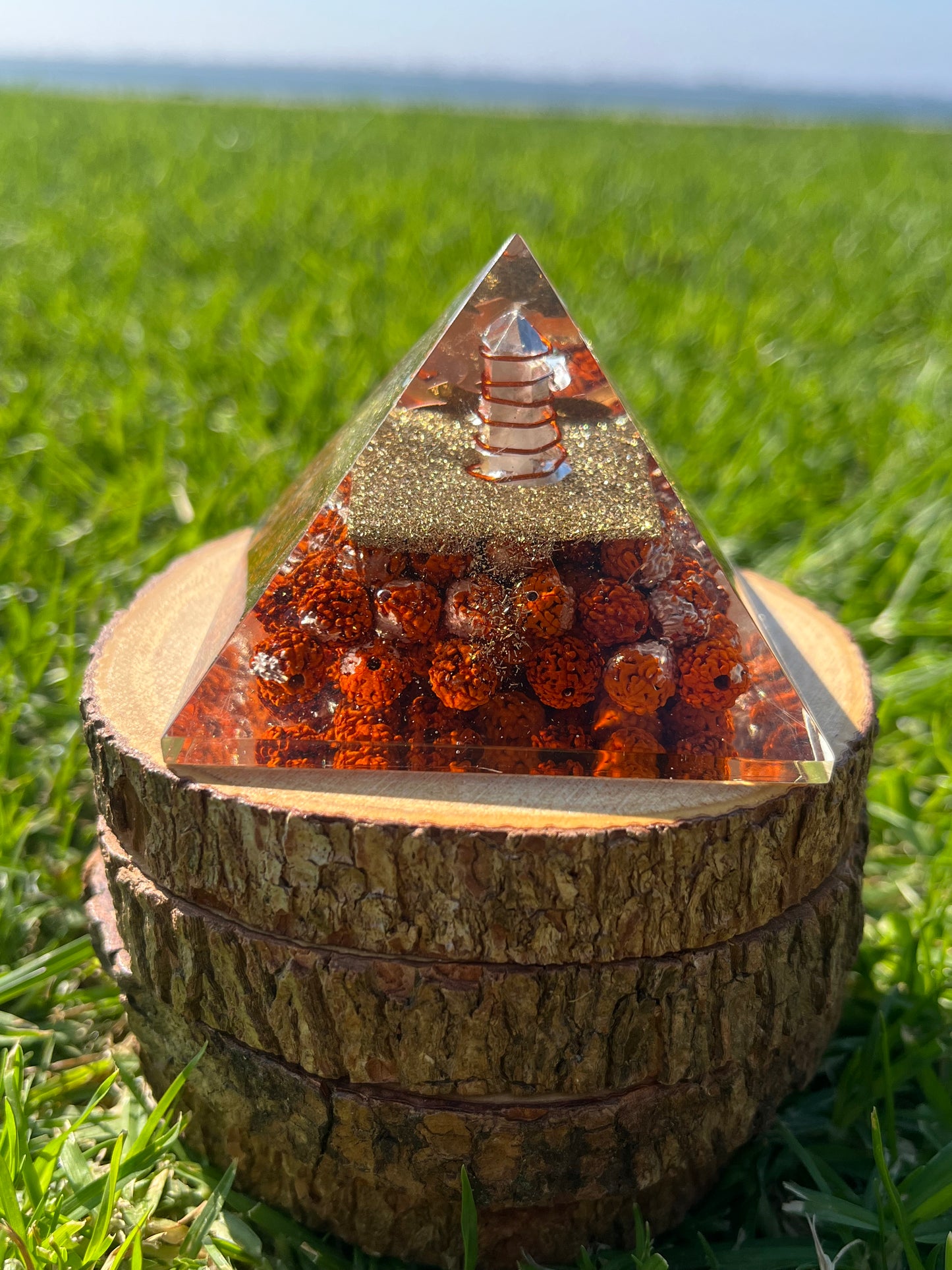 Orgone Pyramid Rudraksha
