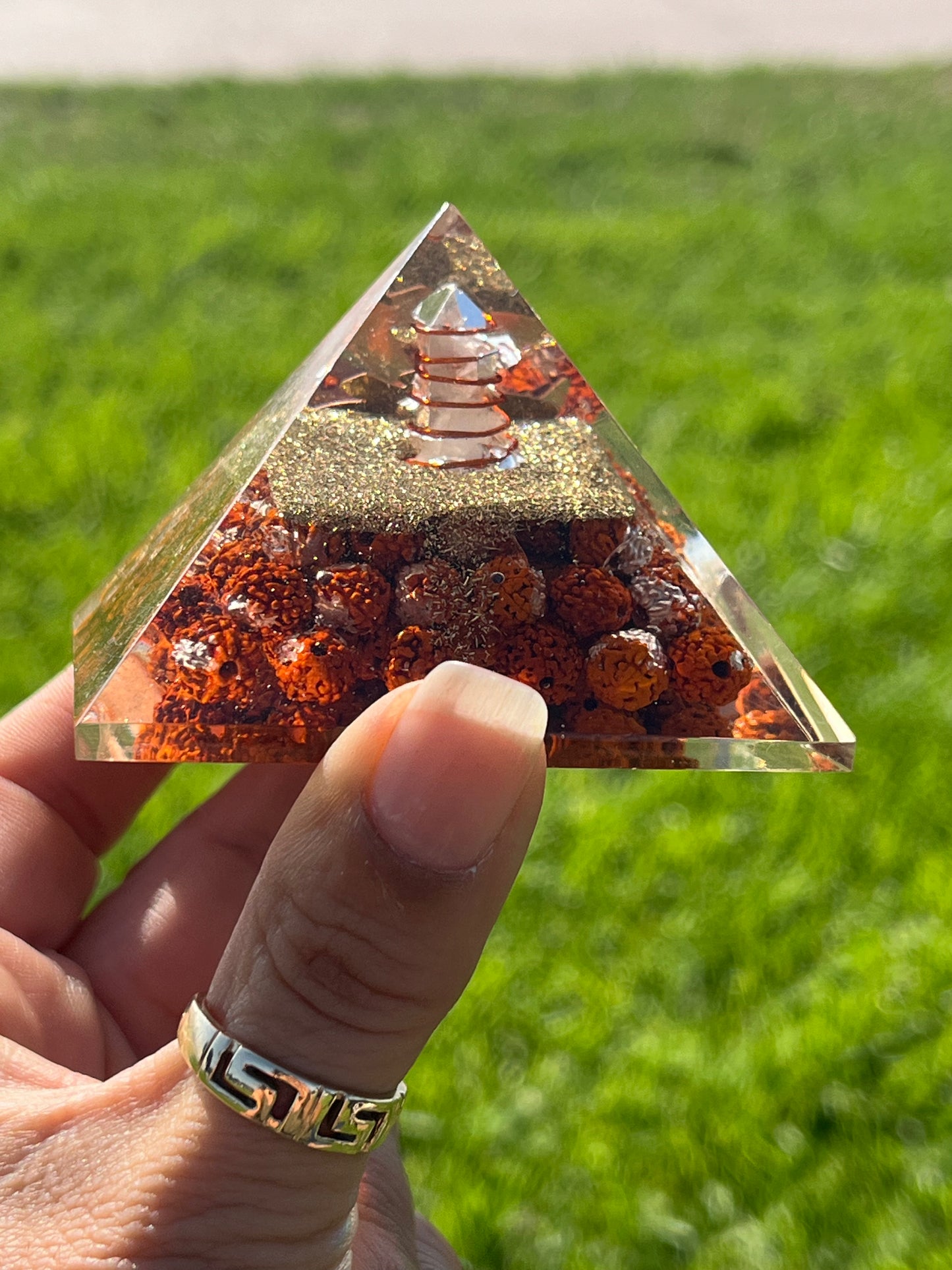 Orgone Pyramid Rudraksha