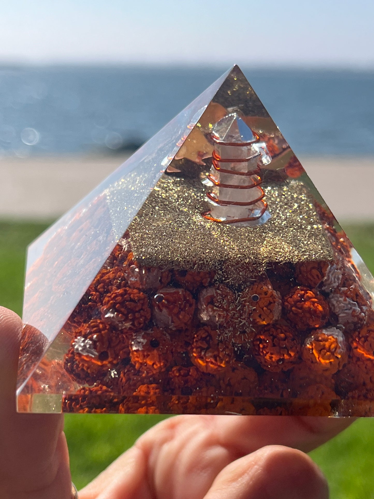 Orgone Pyramid Rudraksha