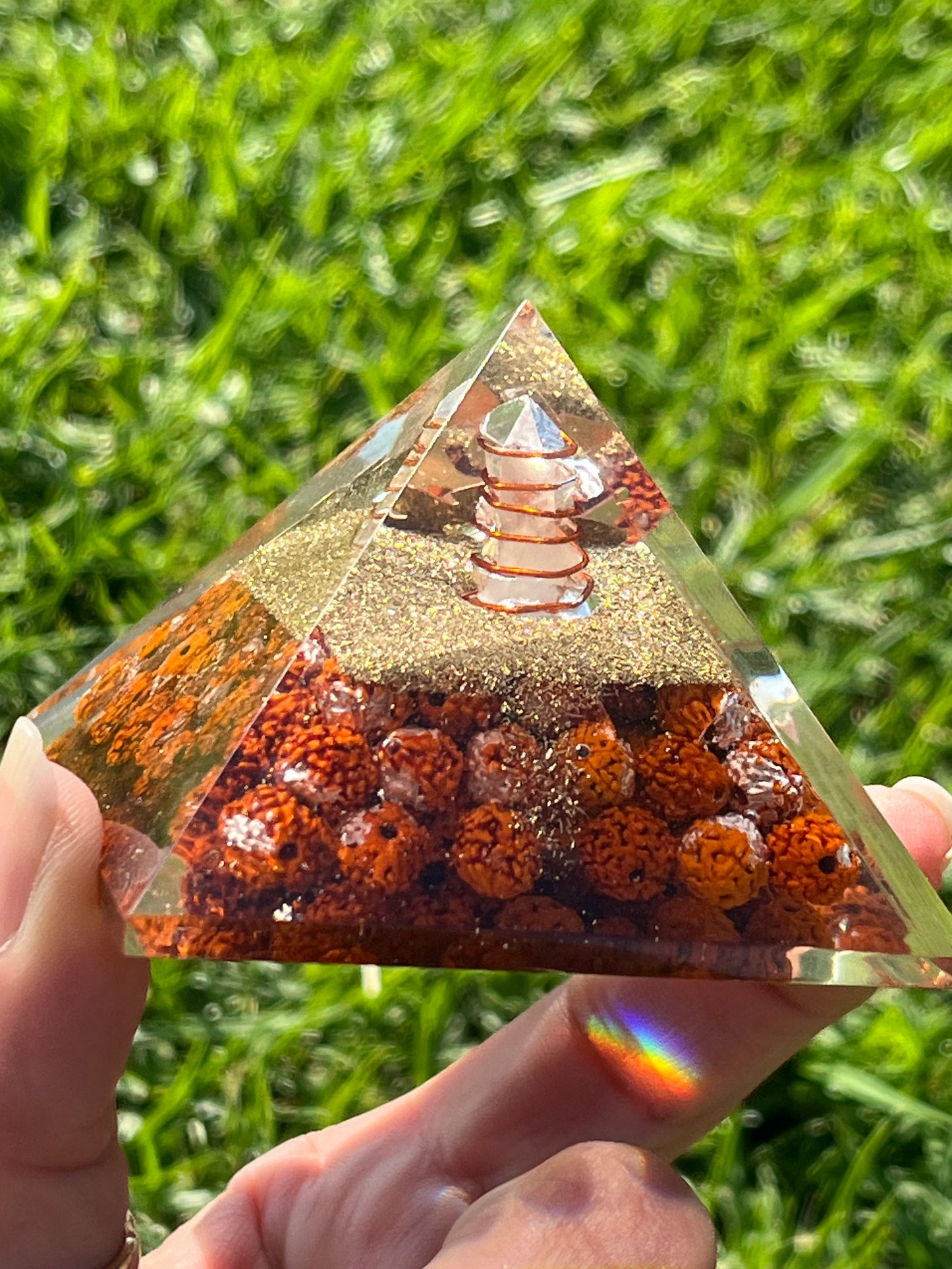 Orgone Pyramid Rudraksha