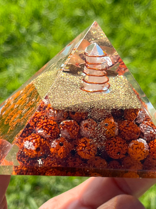 Orgone Pyramid Rudraksha