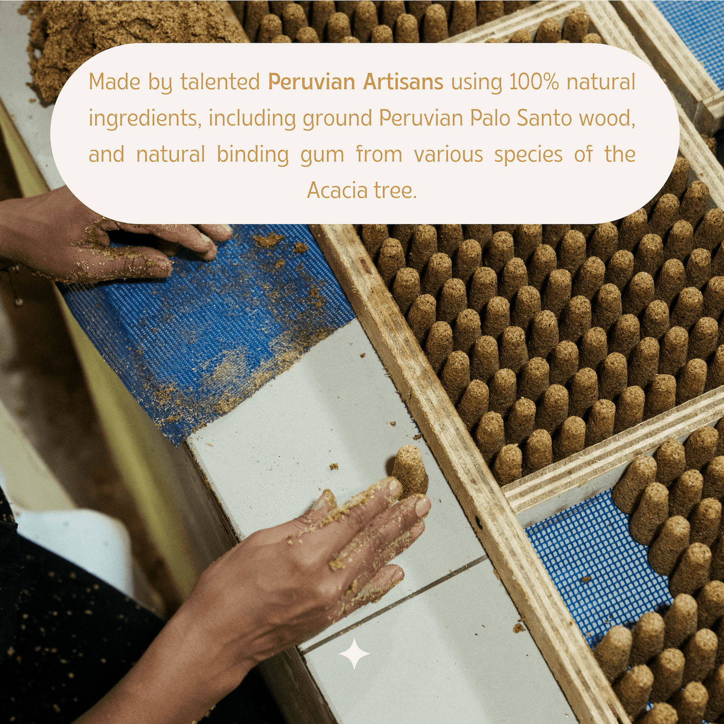 Premium Palo Santo Incense Cones - Recetas Fair Trade