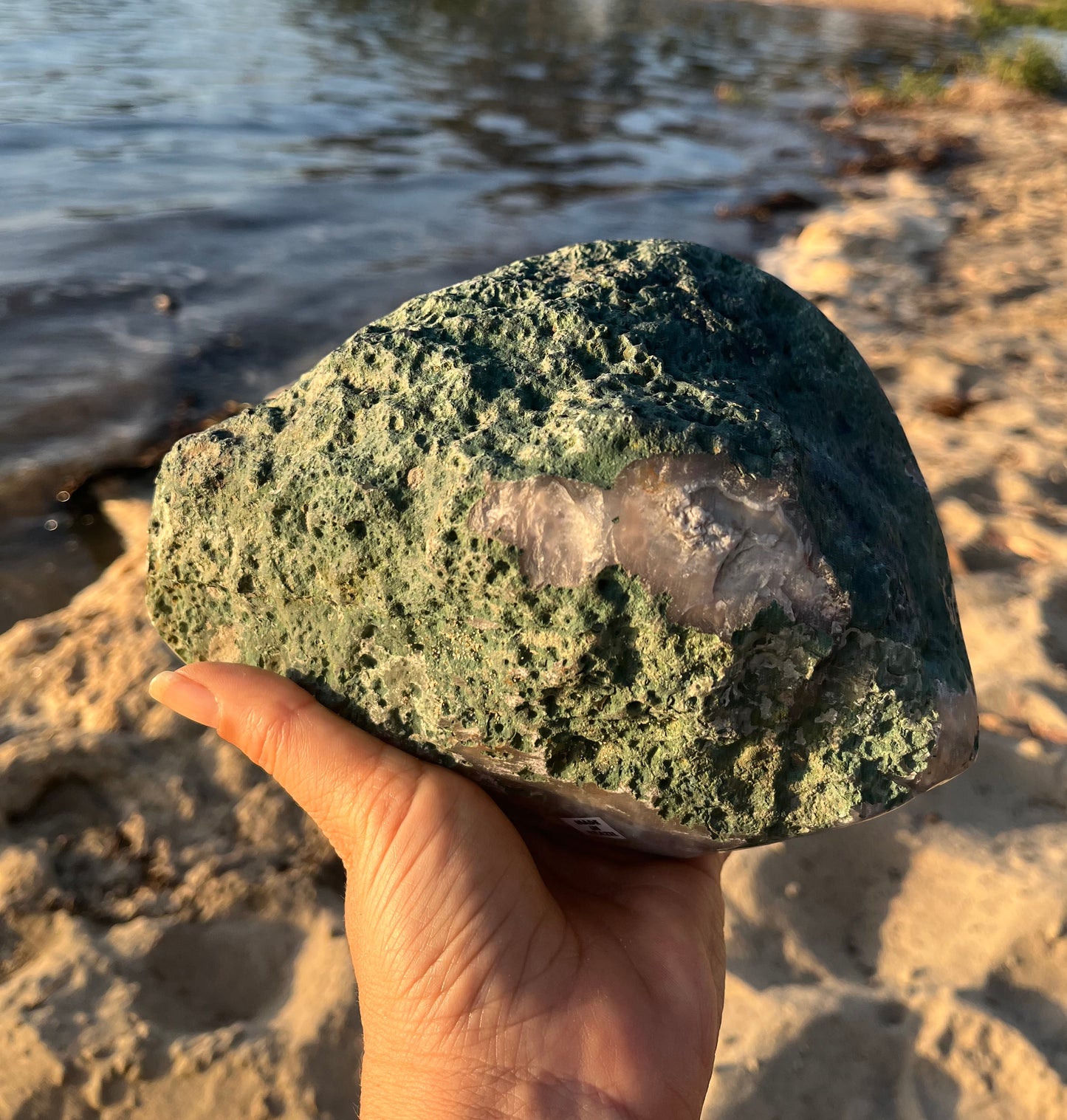 Phenomenal Blue Agate Geode