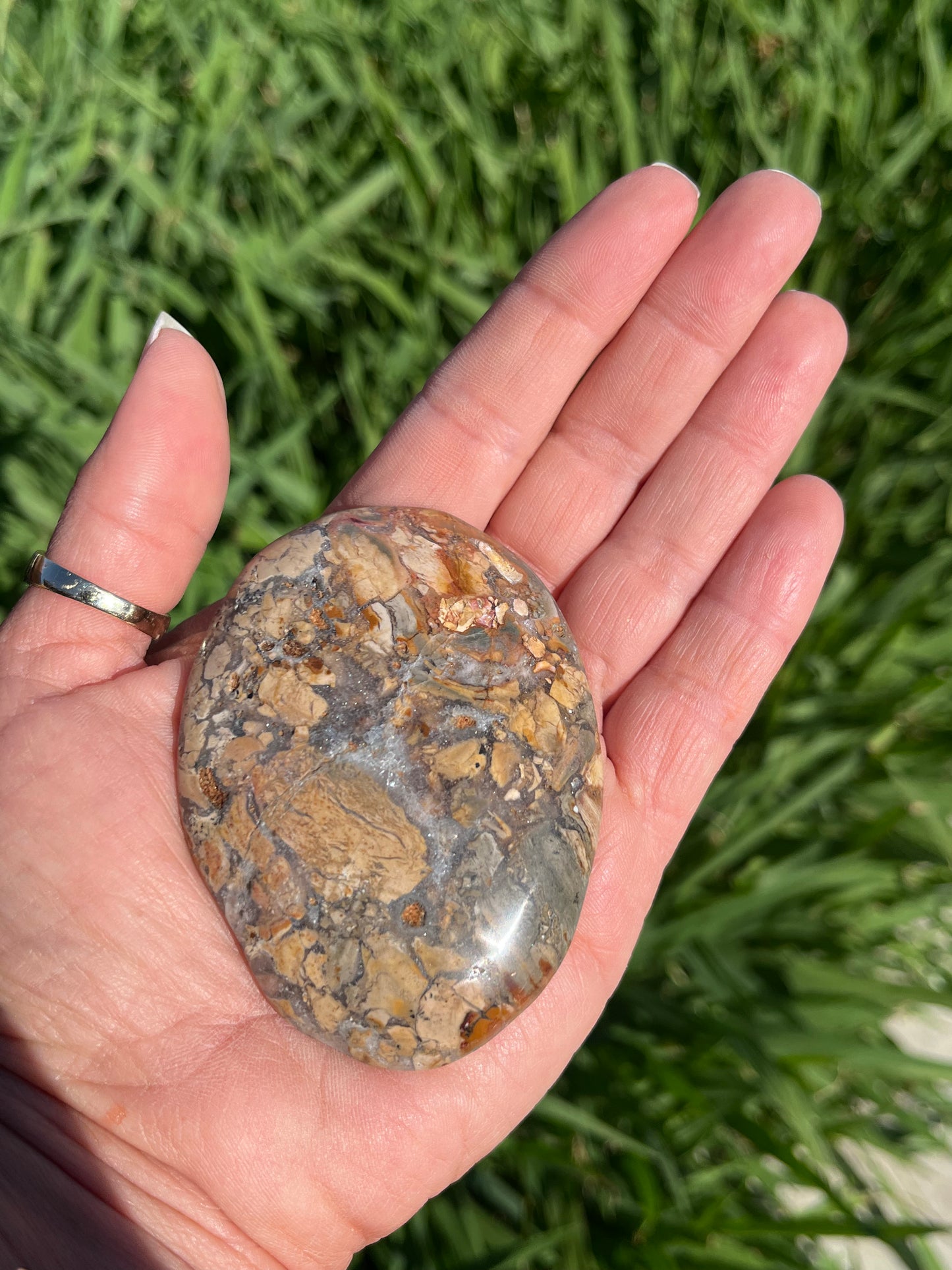 Edge Jasper Palm stones