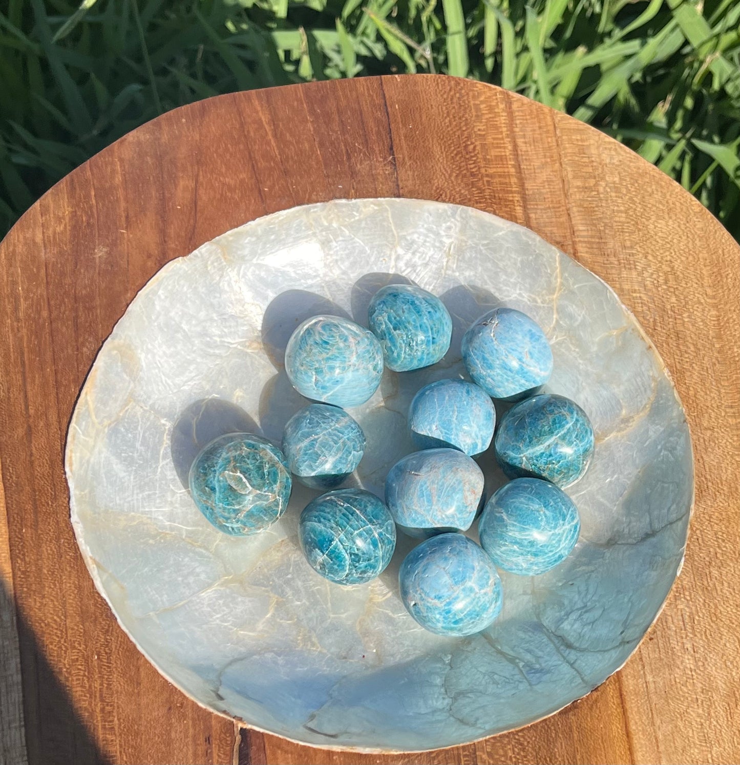 Apatite Tumbled Mini Spheres