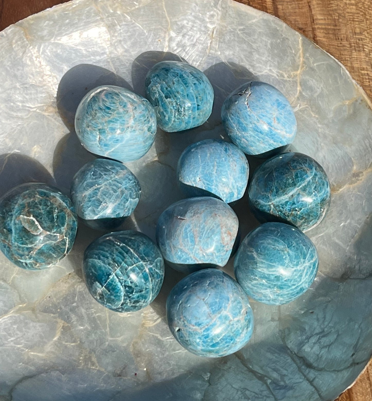 Apatite Tumbled Mini Spheres