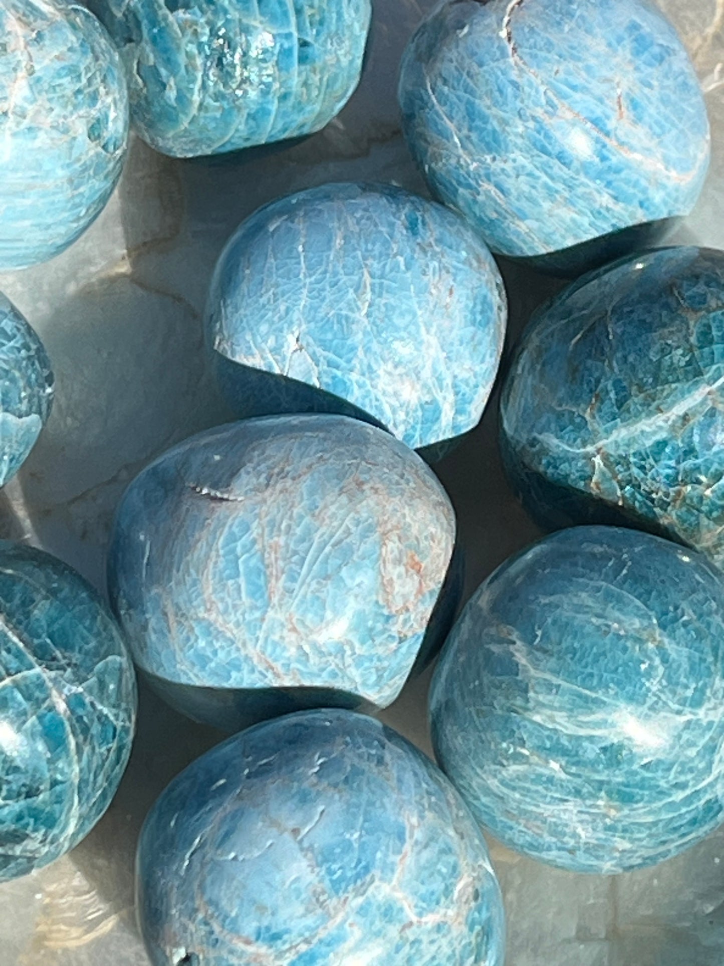 Apatite Tumbled Mini Spheres