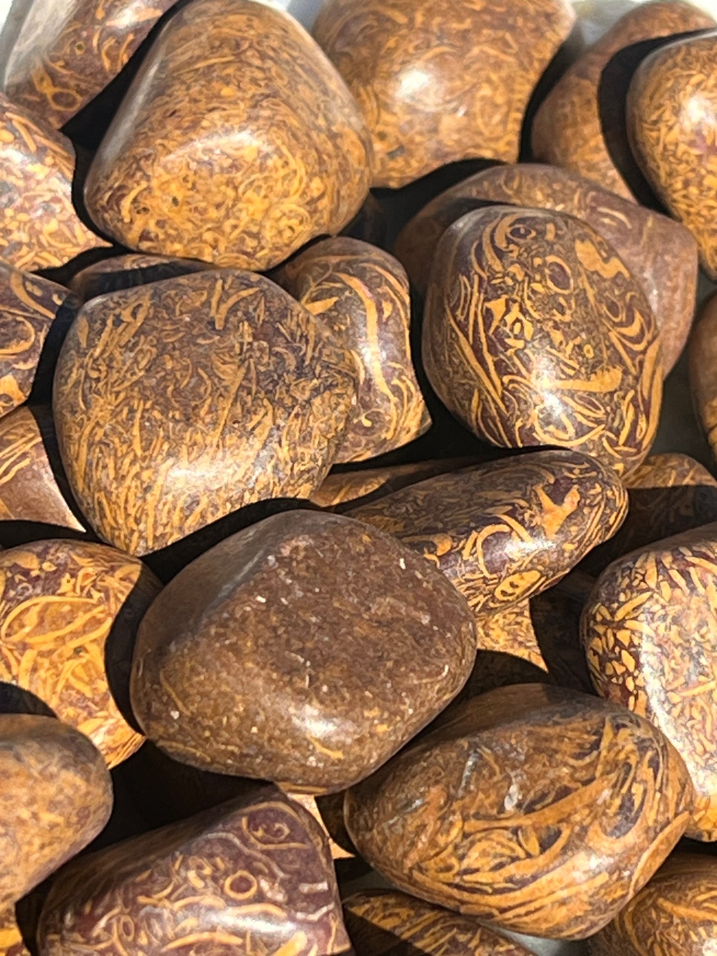 Caligraphy Jasper Tumbled Stone