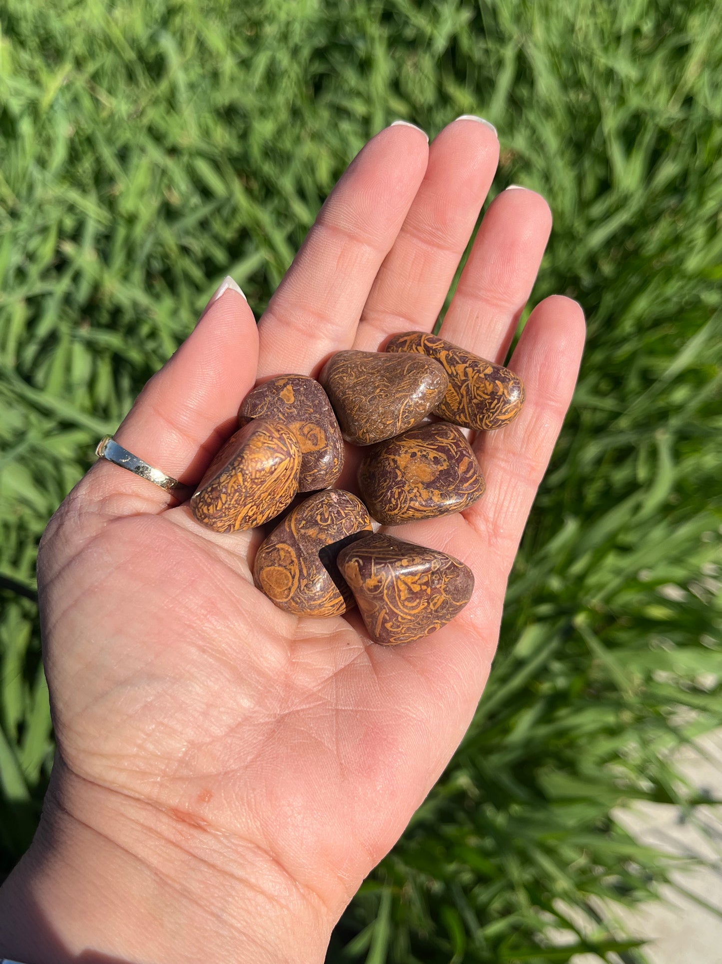 Caligraphy Jasper Tumbled Stone