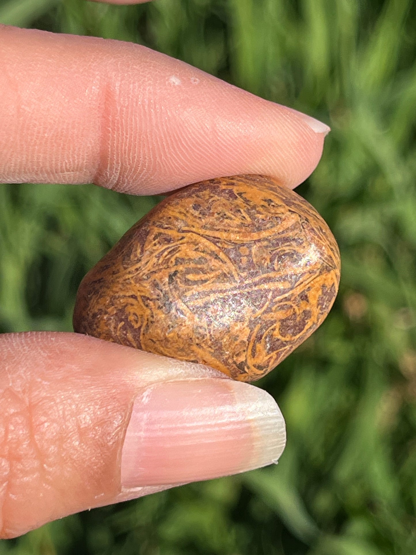 Caligraphy Jasper Tumbled Stone