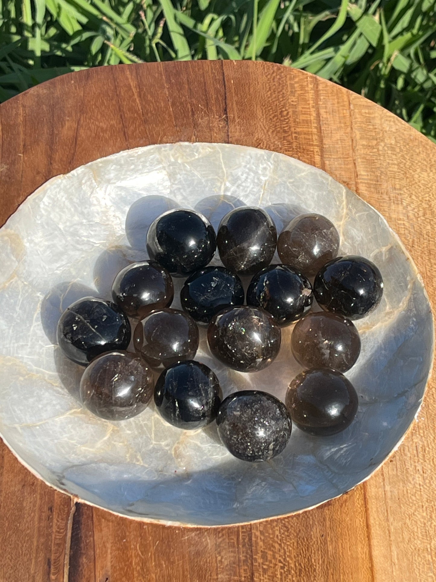 Smoky Quartz Tumbled Mini Spheres