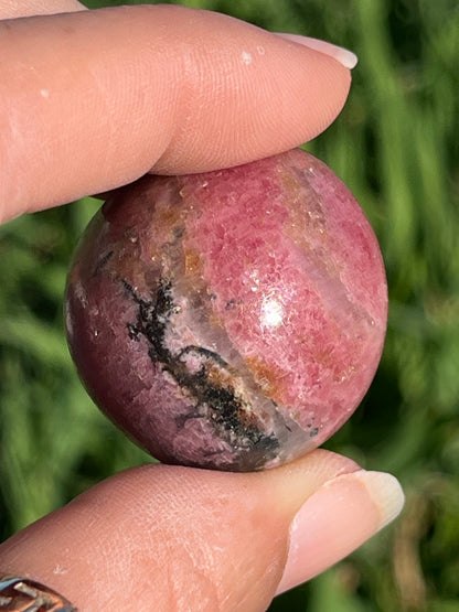 Rhodonite Tumbled Mini Spheres