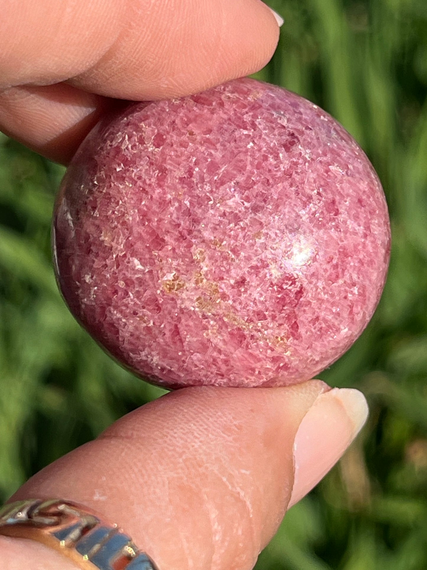 Rhodonite Tumbled Mini Spheres