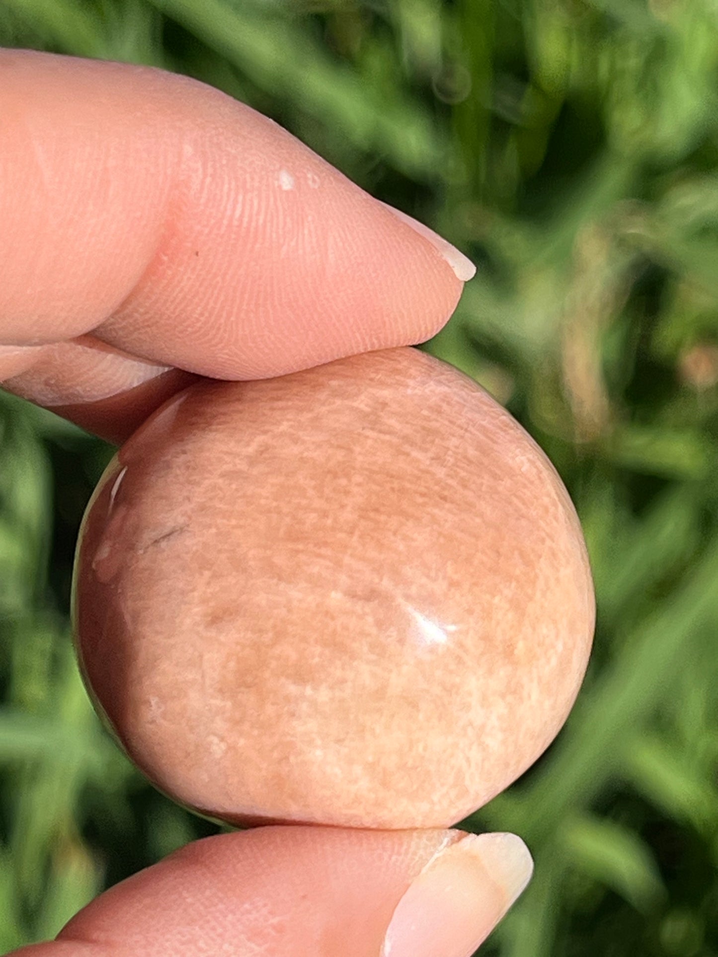 Peach Moonstone Tumbled Mini Spheres