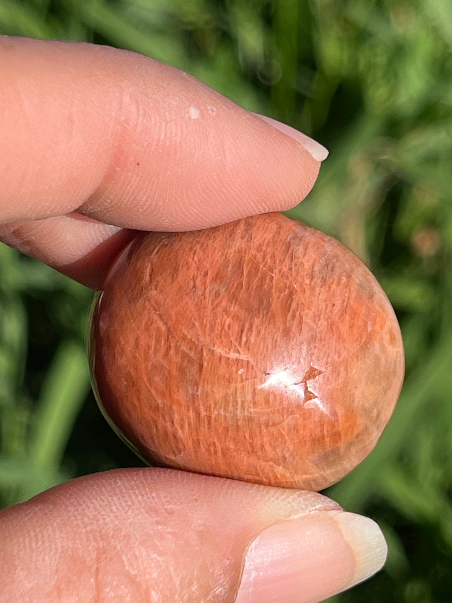 Peach Moonstone Tumbled Mini Spheres