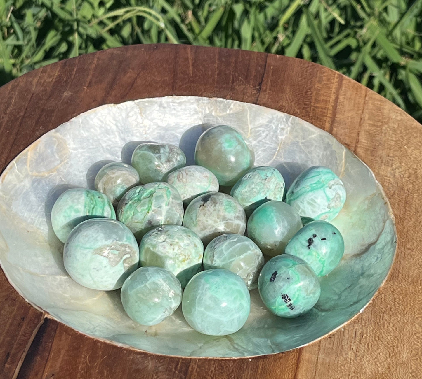 Garnierite Tumbled Mini Spheres