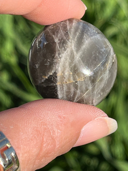 Black Moonstone Tumbled Mini Spheres