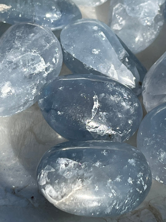 Celestite Tumbles