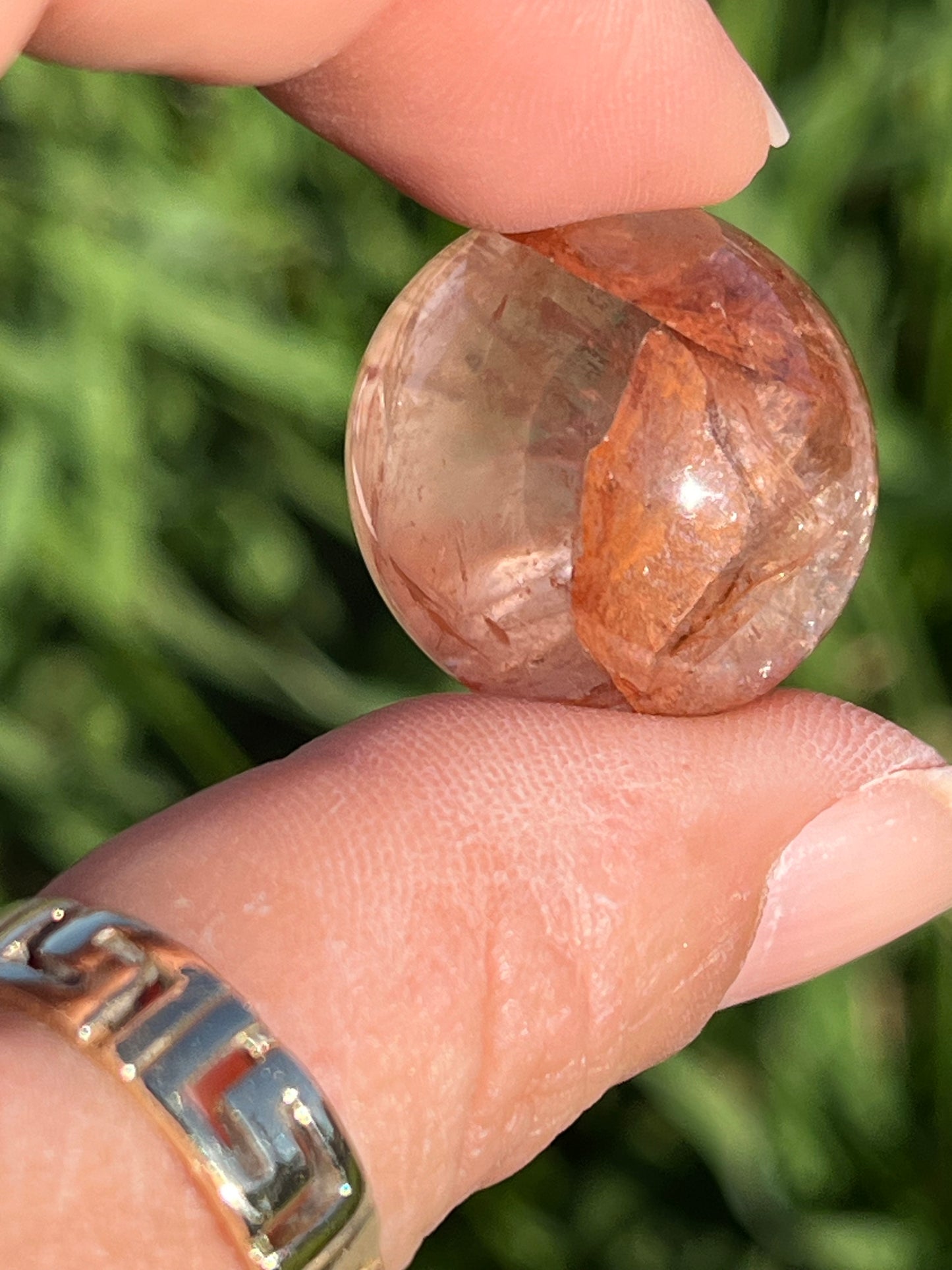 Red Hematoid (aka Fire Quartz) Tumbled Mini Spheres