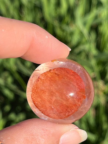 Red Hematoid (aka Fire Quartz) Tumbled Mini Spheres