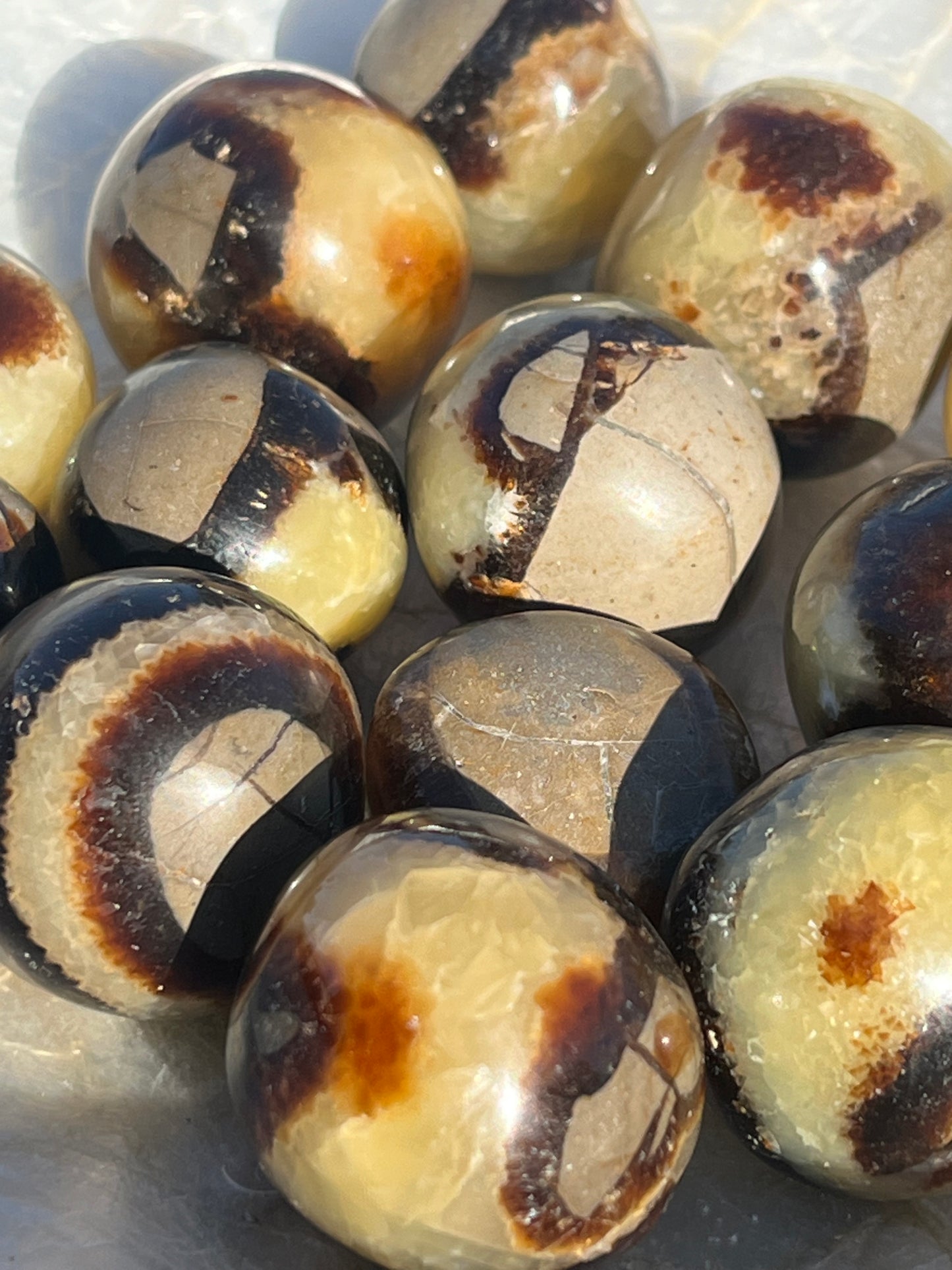 Septarian Tumbled Mini Spheres