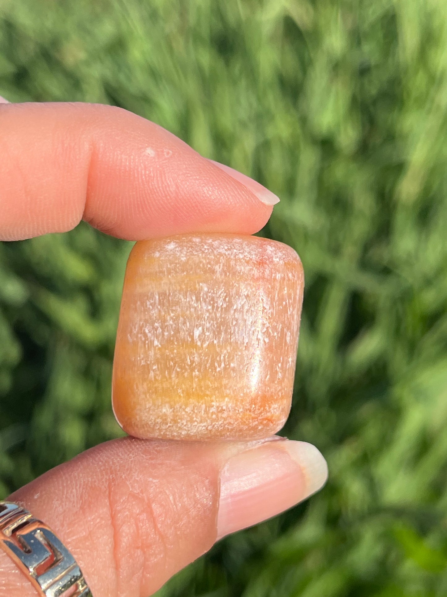 Peach Calcite Tumbles