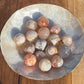 Flower Agate Tumbled Mini Spheres