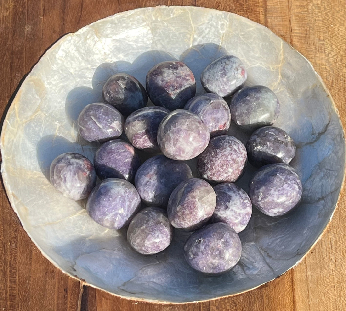 Lepidolite Tumbled Mini Spheres