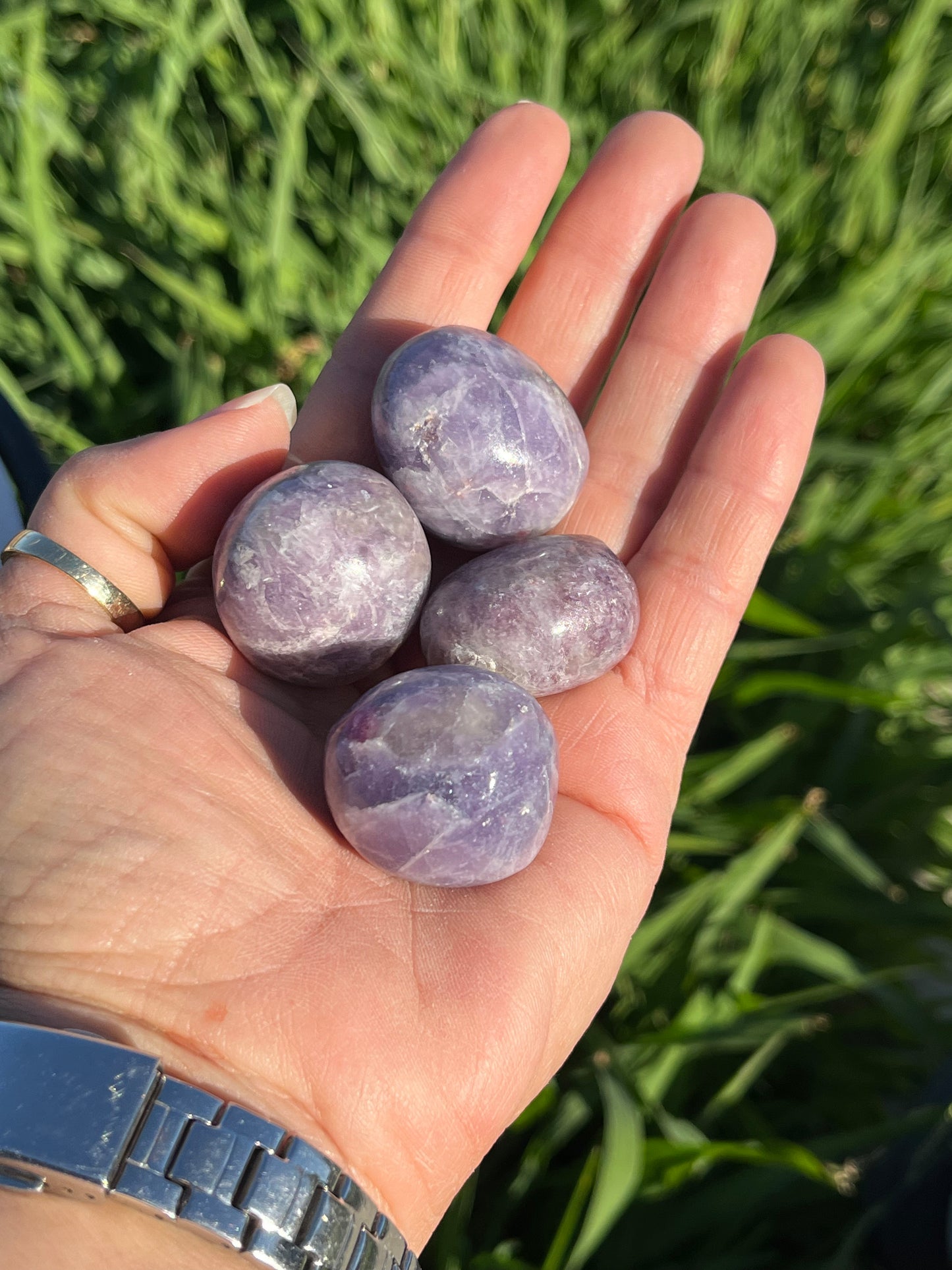 Lepidolite Tumbled Mini Spheres