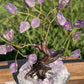 Bonsai Amethyst Trees on Amethyst Base