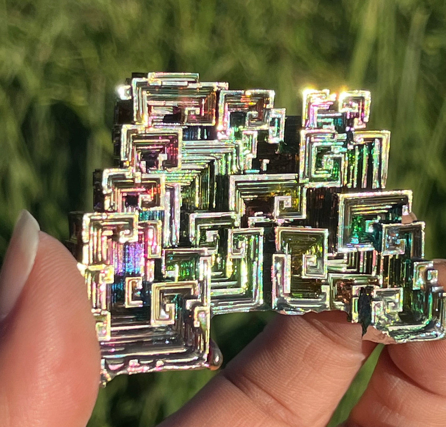 Bismuth Rainbow Titanium Carving