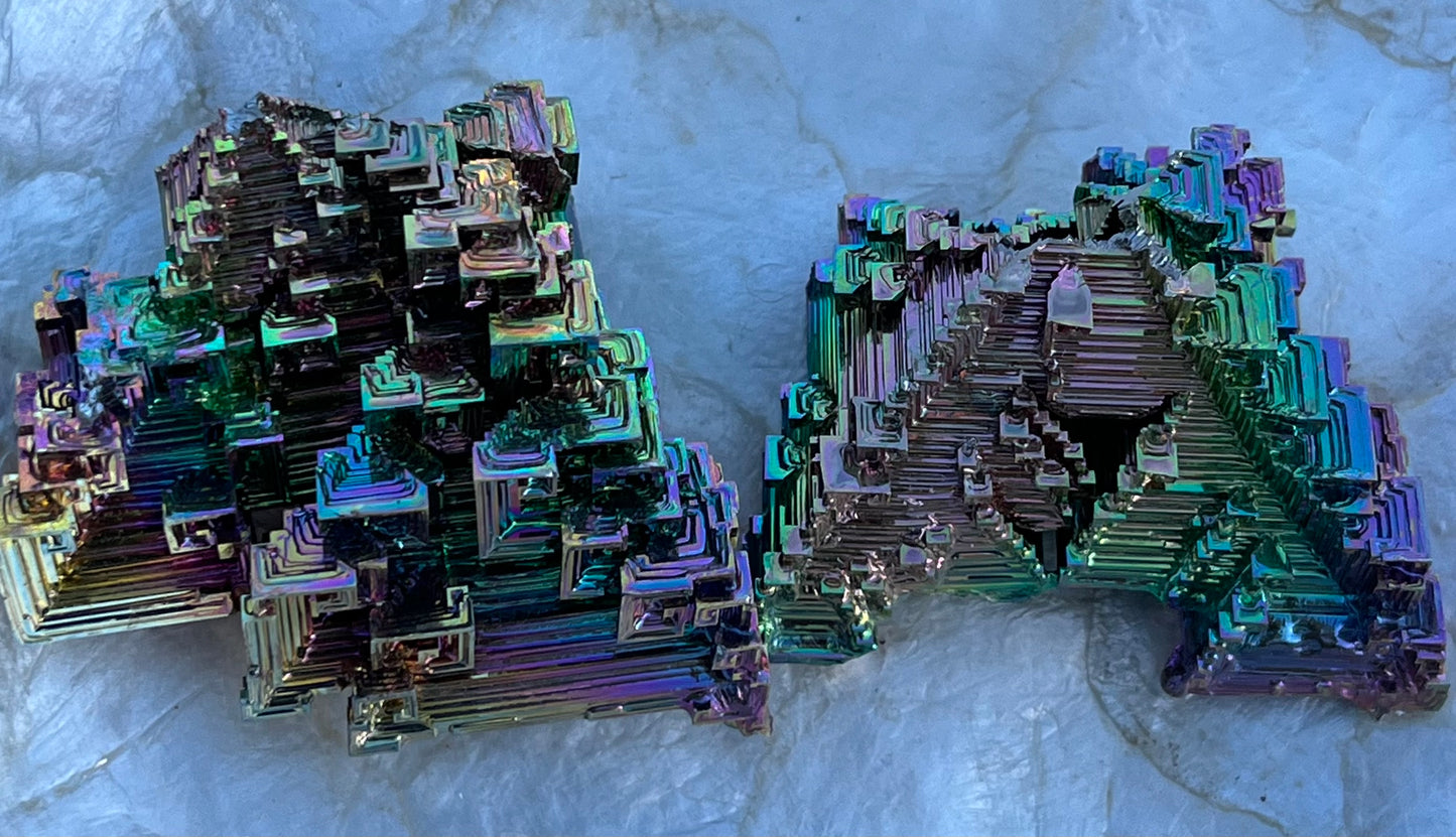 Bismuth Rainbow Titanium Carving