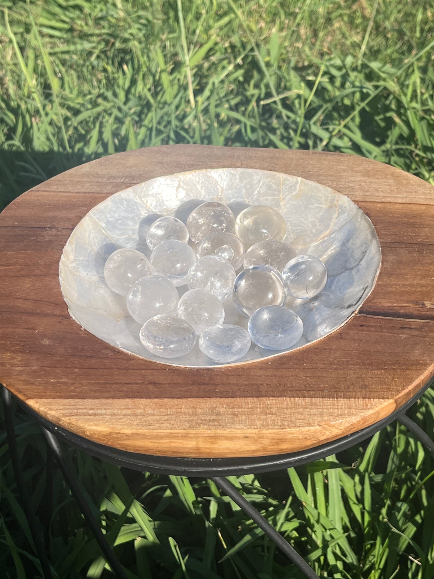 Crystal Quartz AAA Tumbled Mini Spheres