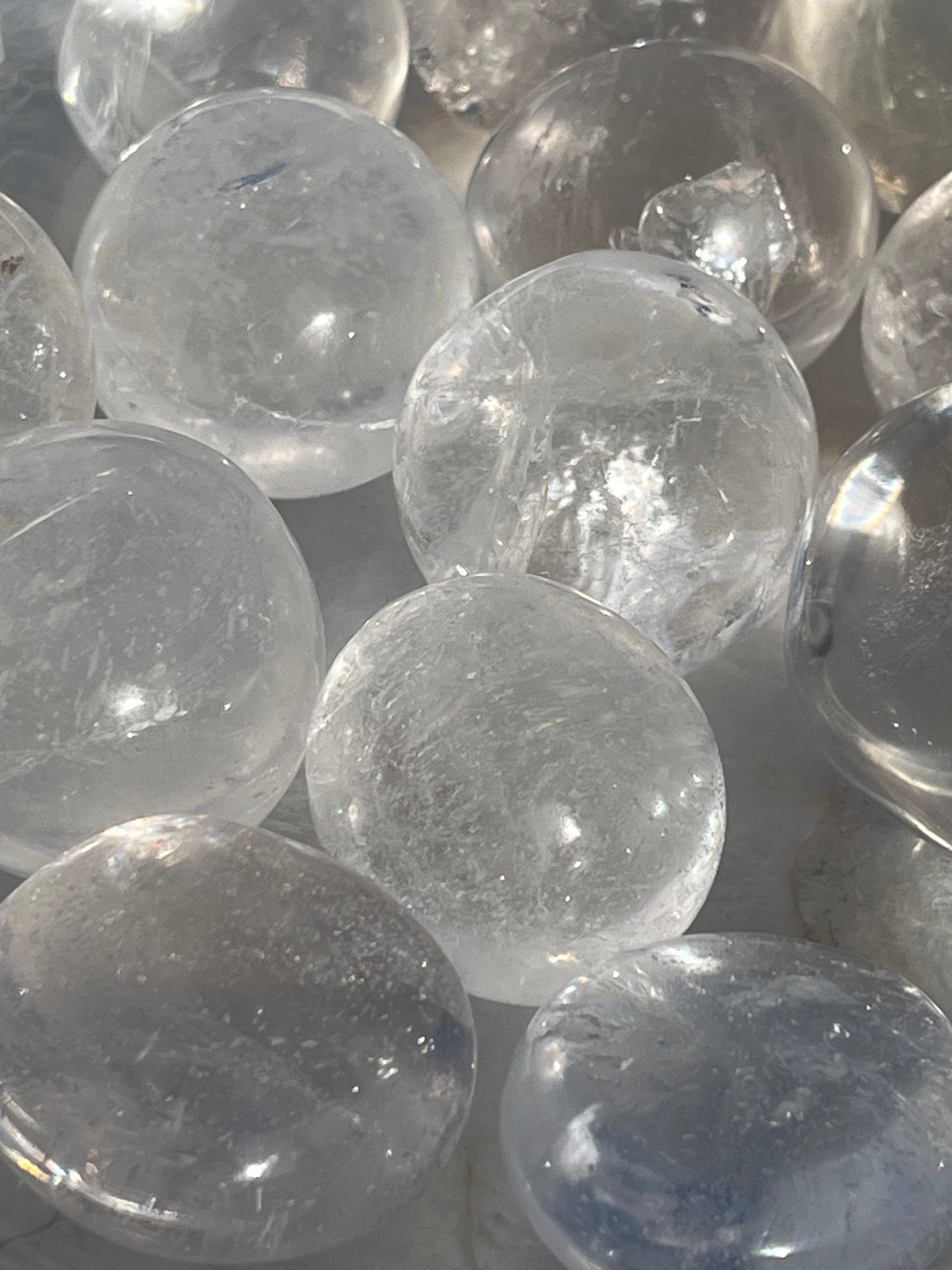 Crystal Quartz AAA Tumbled Mini Spheres