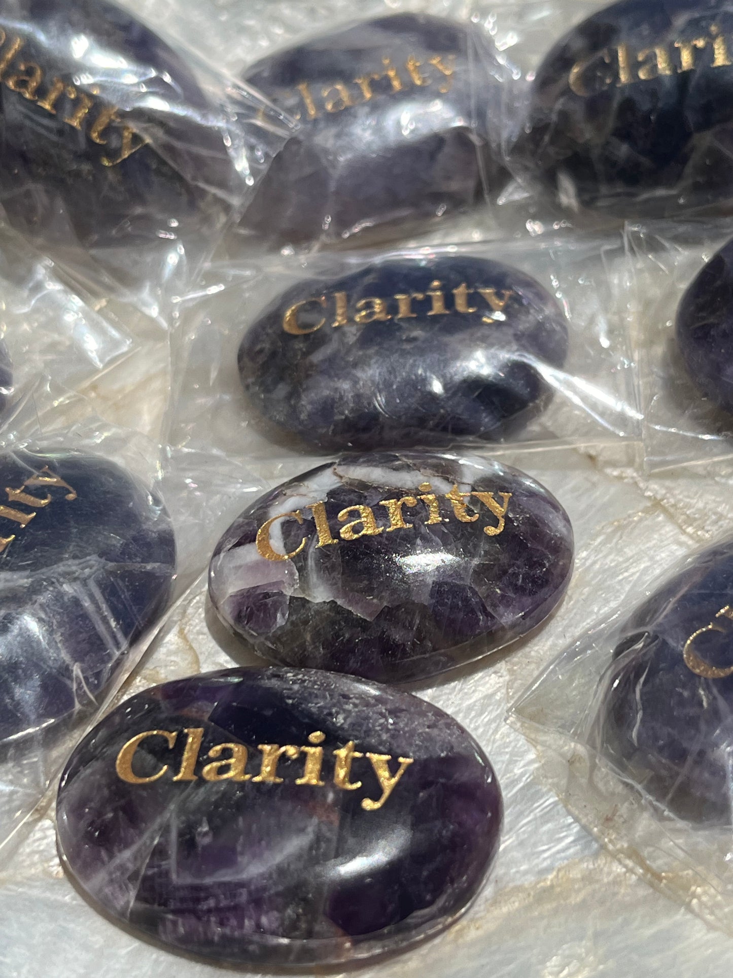 Amethyst "Clarity" Worry Stones