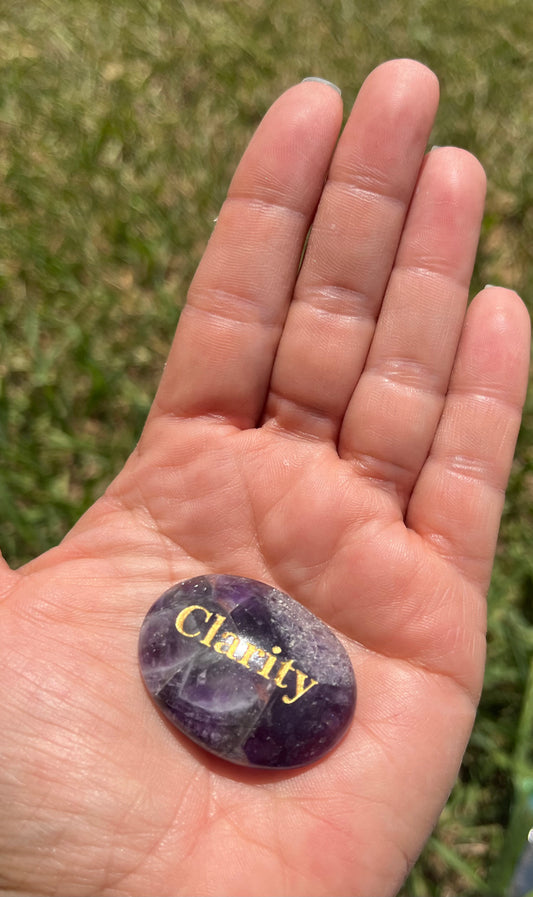 Amethyst "Clarity" Worry Stones