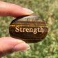 Tigers Eye "Strenght" Worry Stones