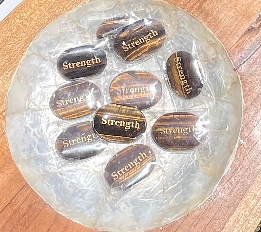 Tigers Eye "Strenght" Worry Stones