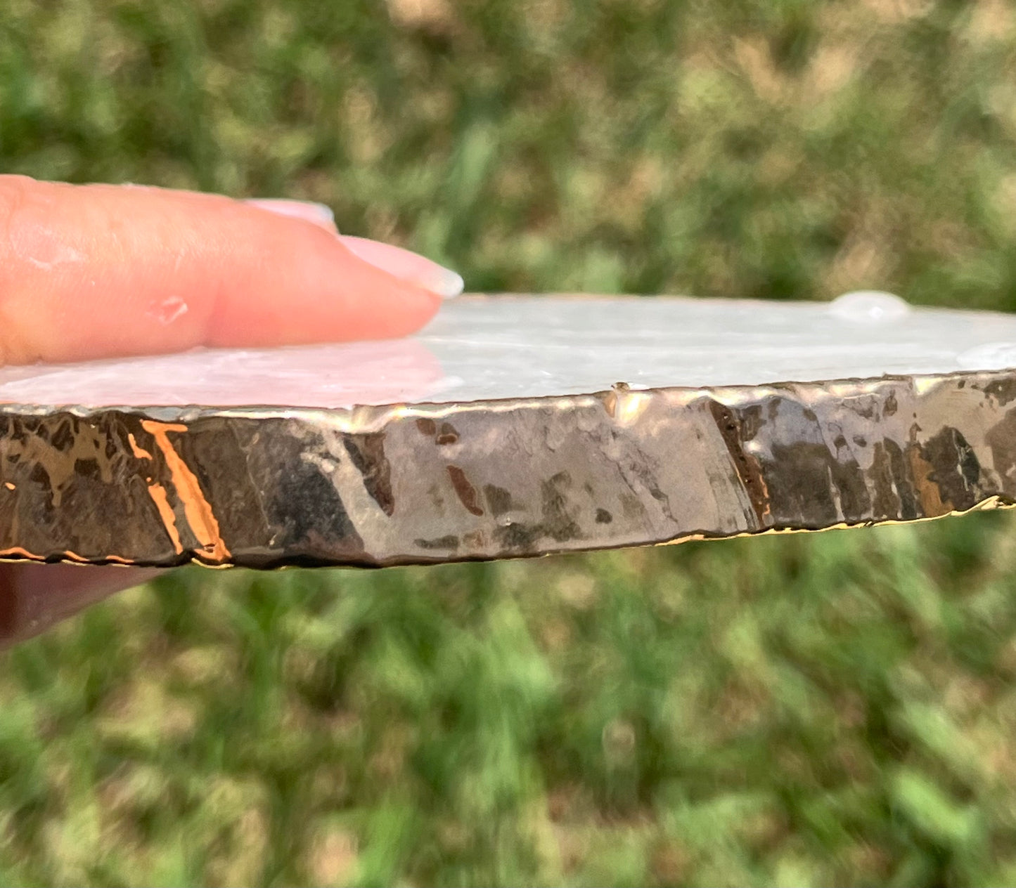 Gold Plated Quartz Coasters