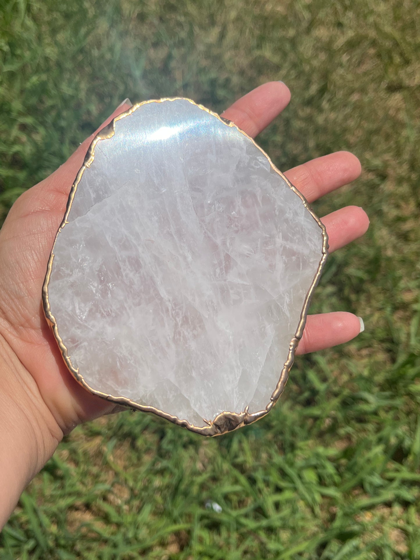 Gold Plated Quartz Coasters